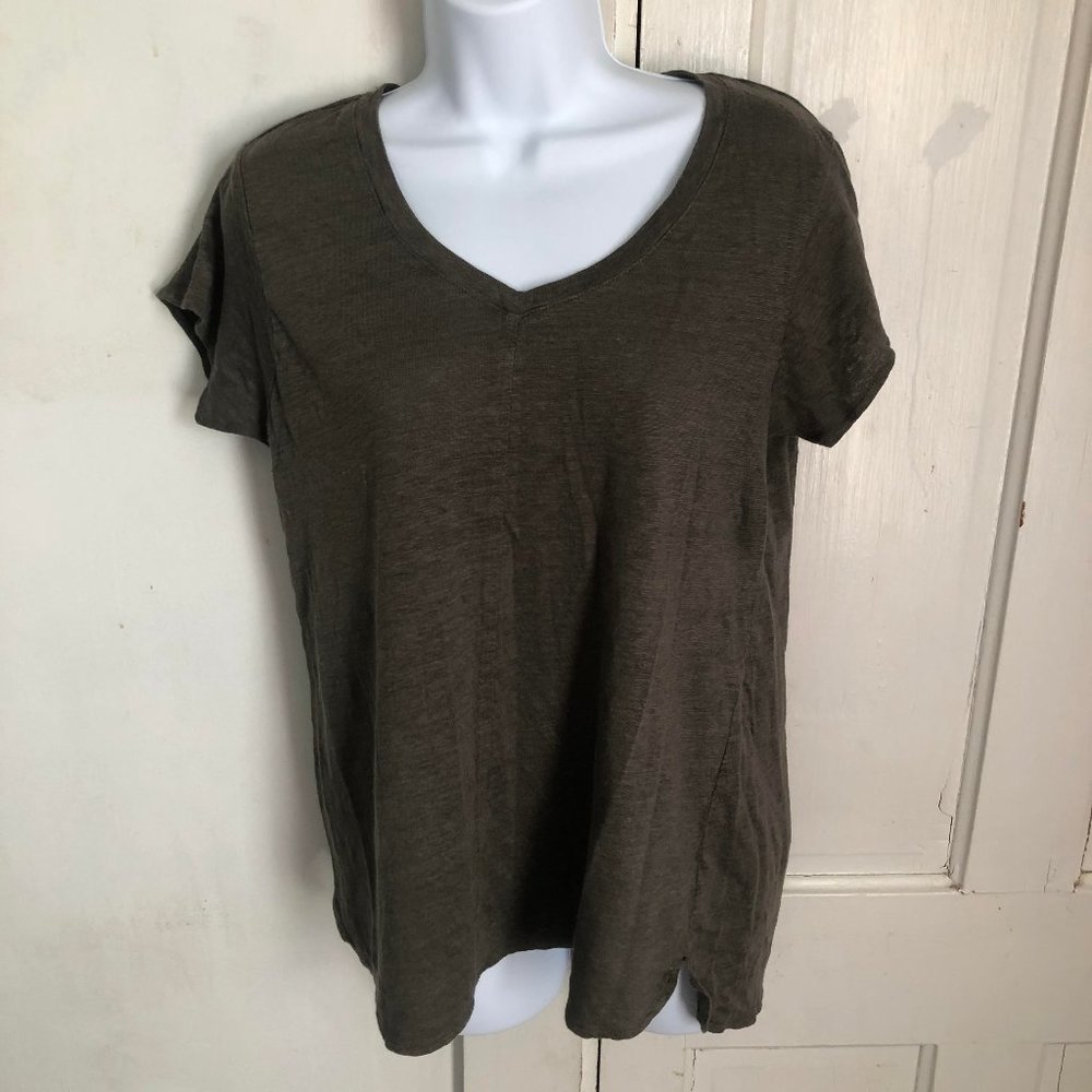 Tahari Green LRG Womens Shirt